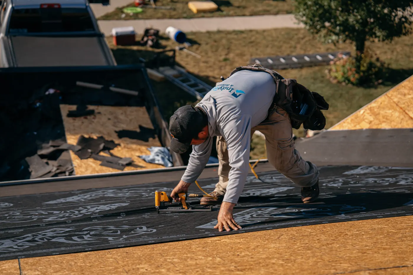 Commercial roof inspection documented in McCordsville