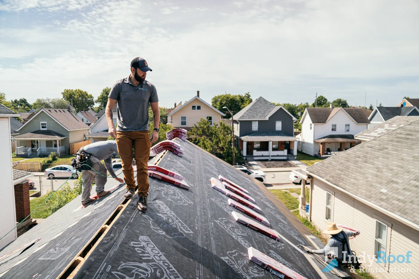Commercial roof inspection documented in McCordsville