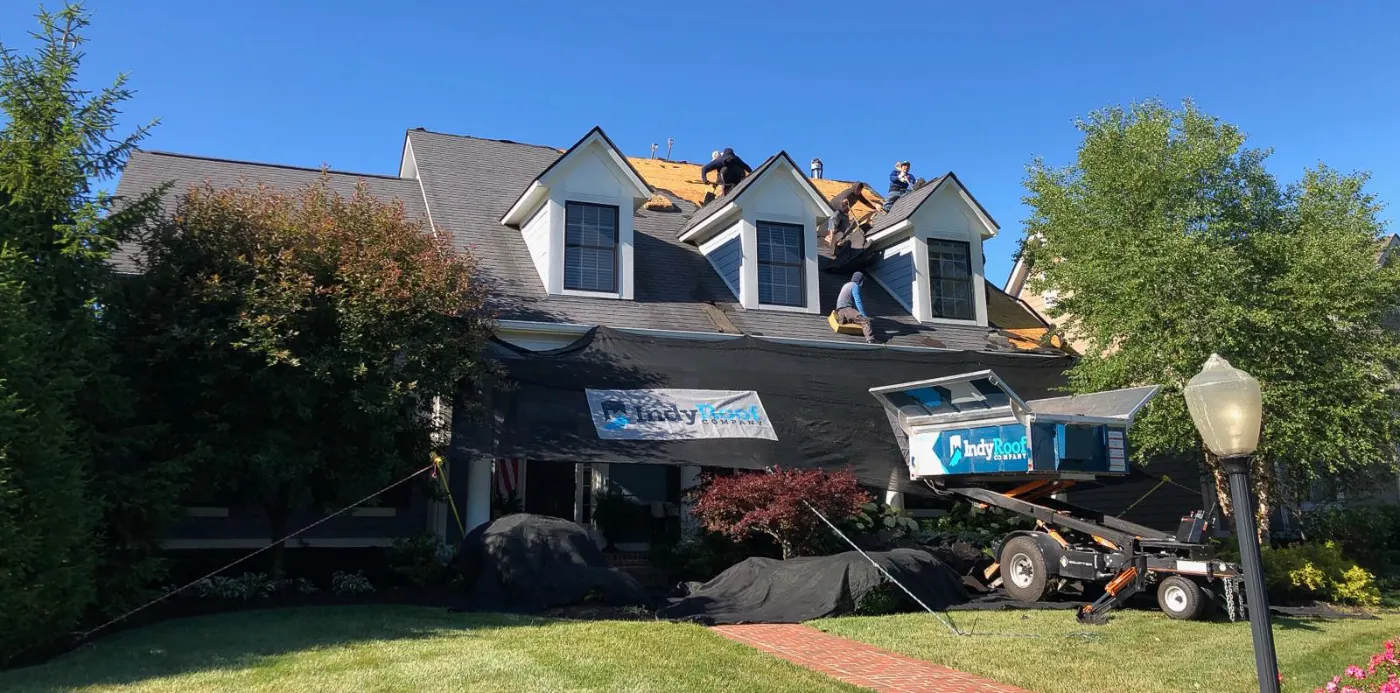 Flashing and seam work in McCordsville